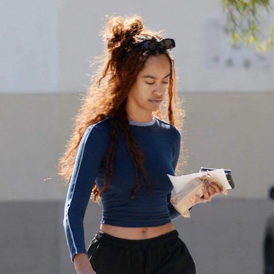 Malia Obama spotted in Los Angeles wearing cool butterfly pants