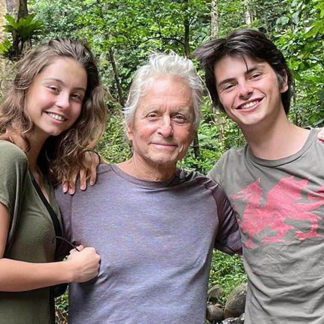 Catherine Zeta-Jones and Michael Douglas chase waterfalls with their kids in Dominica