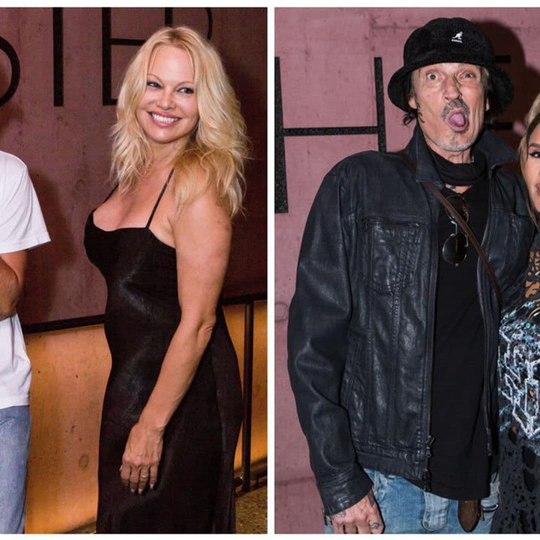 Pamela Anderson and Tommy Lee reunite to support son Brandon’s clothing launch