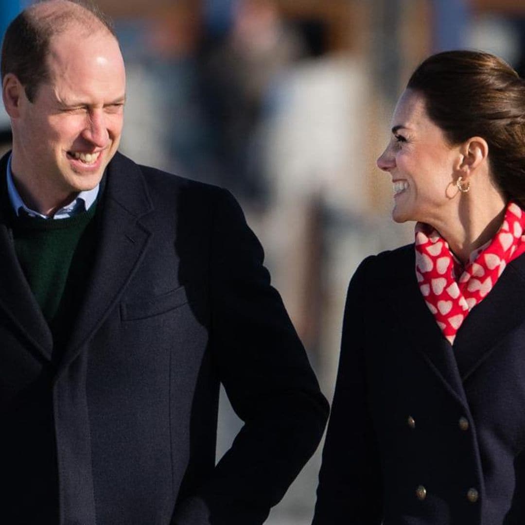 Kate Middleton is Valentine’s Day-ready during trip with Prince William