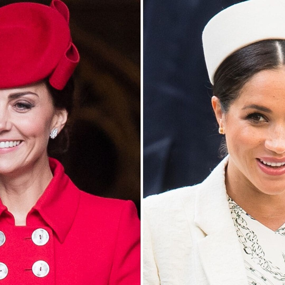 Kate Middleton and Meghan Markle's share a sweet moment during Commonwealth service