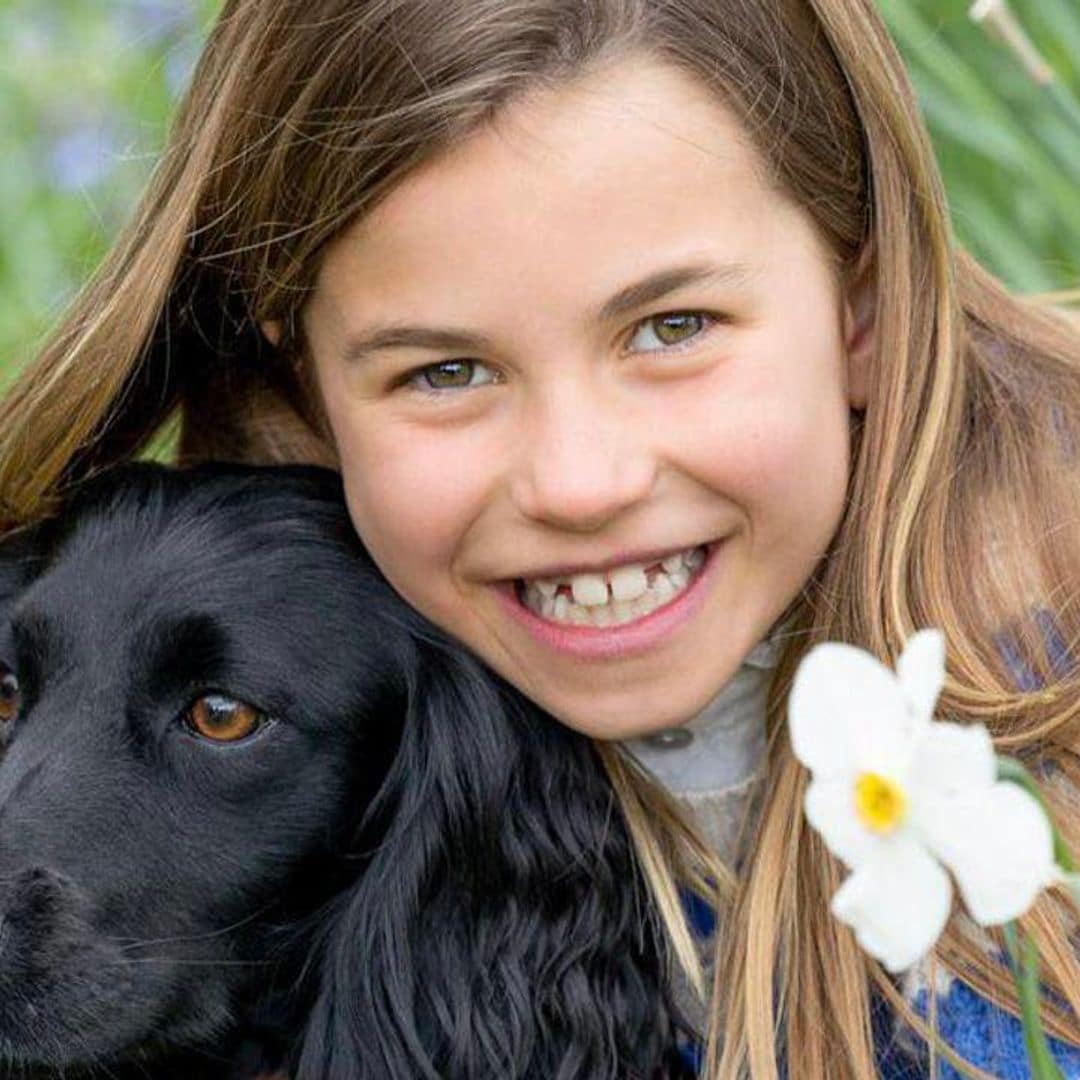 Princess Charlotte joined by royal family’s dog in second birthday photo