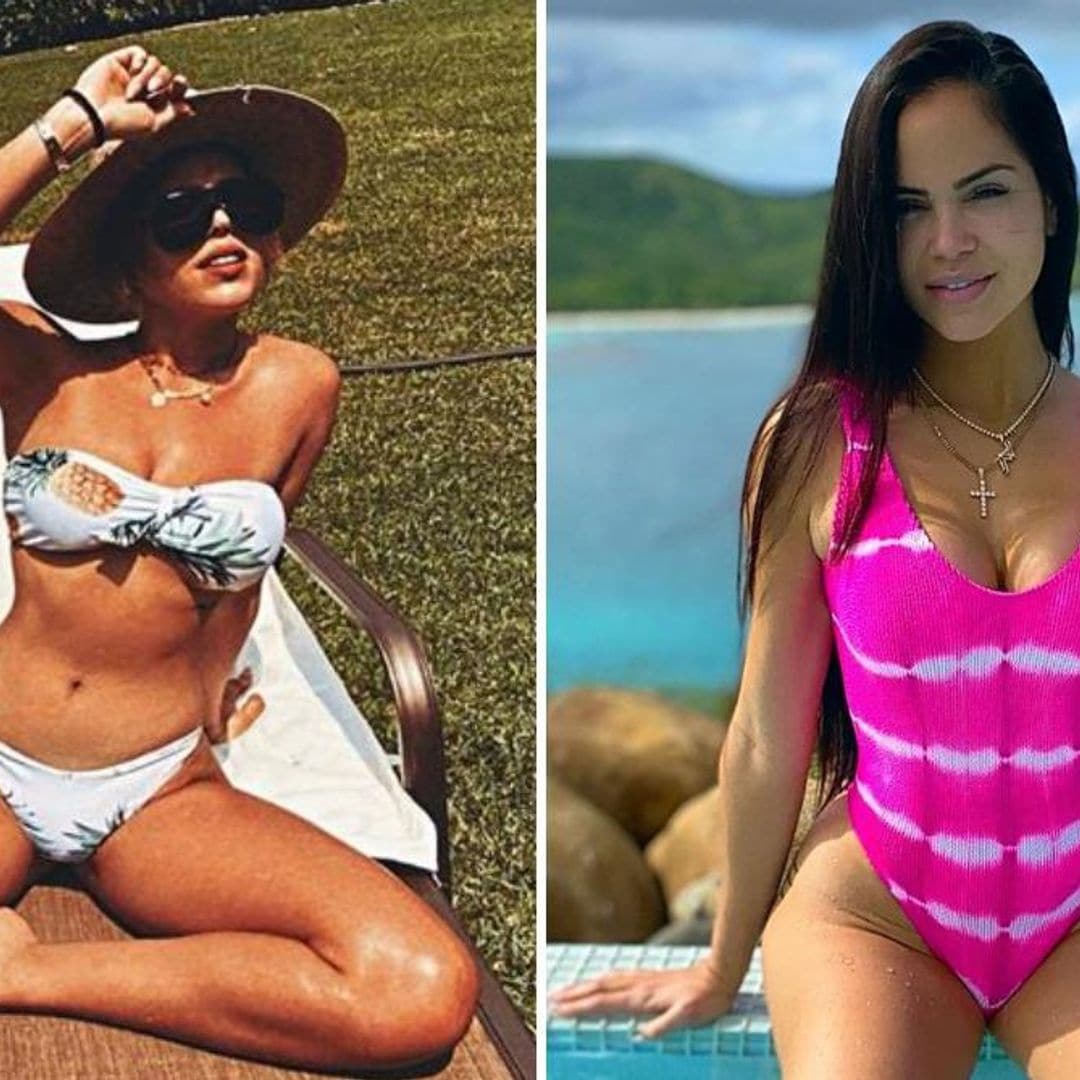 Natti Natasha and Danna Paola both rock the same Fendi bikini