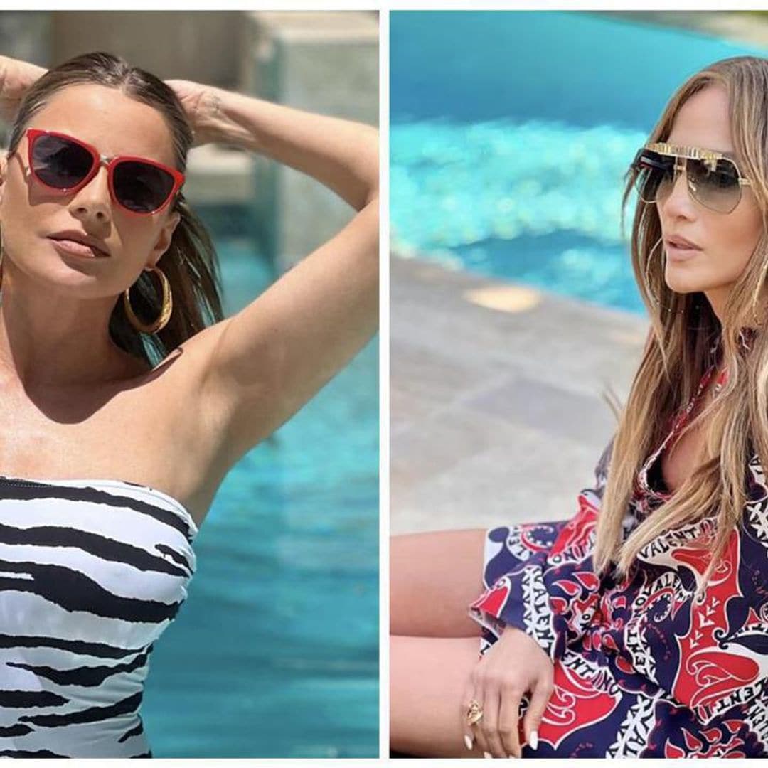 Sofía Vergara welcomes summer dipping in her pool, while Jennifer Lopez rocks patriotic colors during Memorial Day