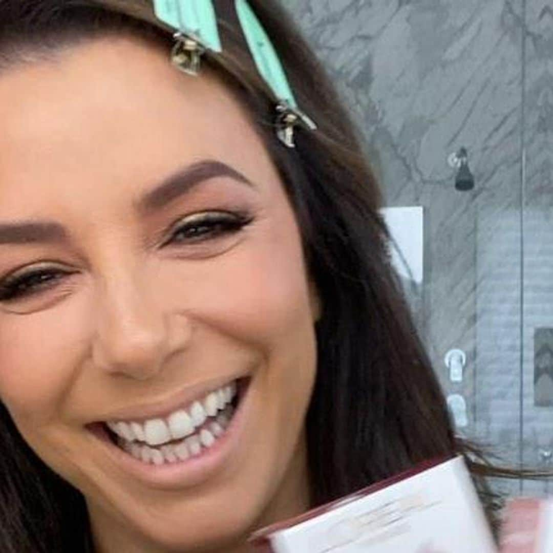 Eva Longoria teaches how to line your lips in hilarious makeup tutorial