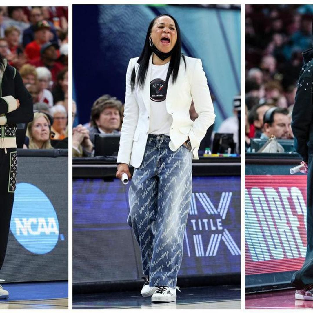 Dawn Staley makes fashion statement on the sidelines during March Madness