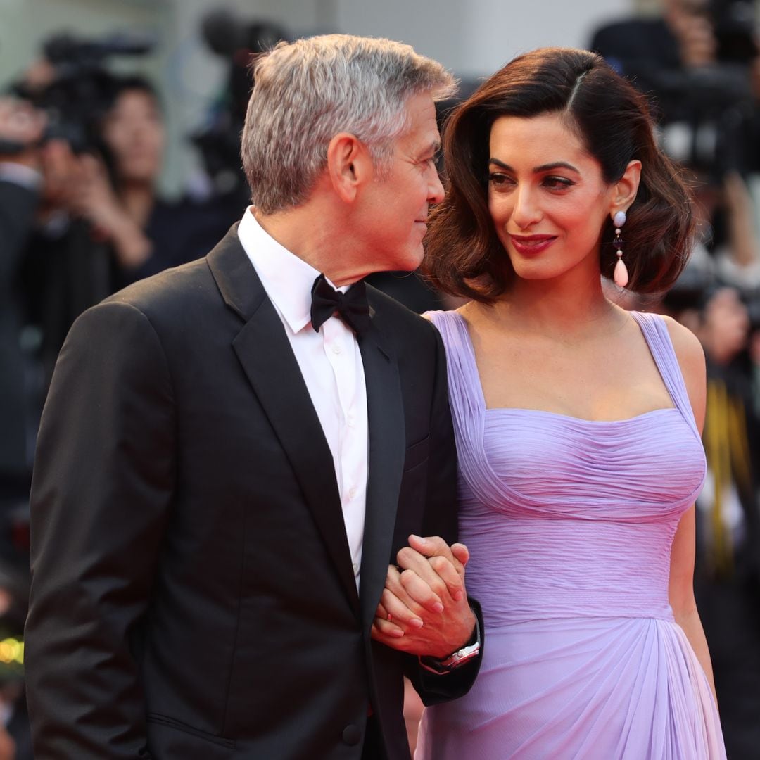 George Clooney and Amal Clooney always look at each other in loving ways 