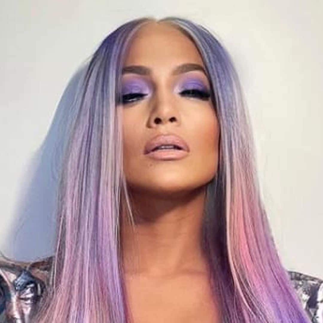 Jennifer Lopez gave us unicorn vibes in a beautifully colored wig