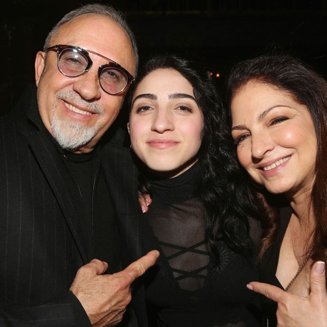 Emily Estefan describes 'nerve-wracking' moment she joined mom Gloria onstage