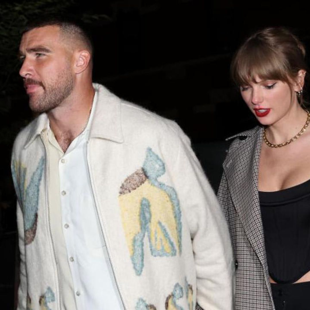 Taylor Swift and Travis Kelce celebrate Kansas City Chiefs’ win with champagne