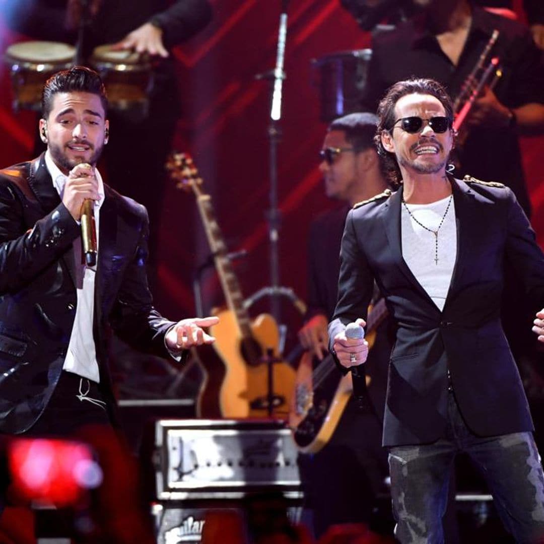 The bromance is back: Marc Anthony and Maluma reunite