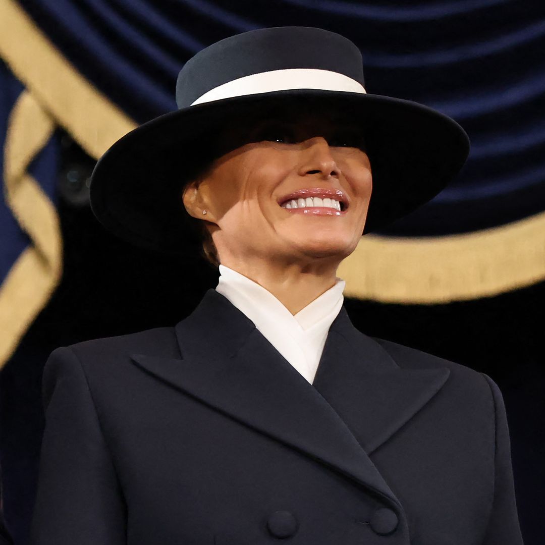 Melania Trump tops her elegant Inauguration Day look with a fabulous hat