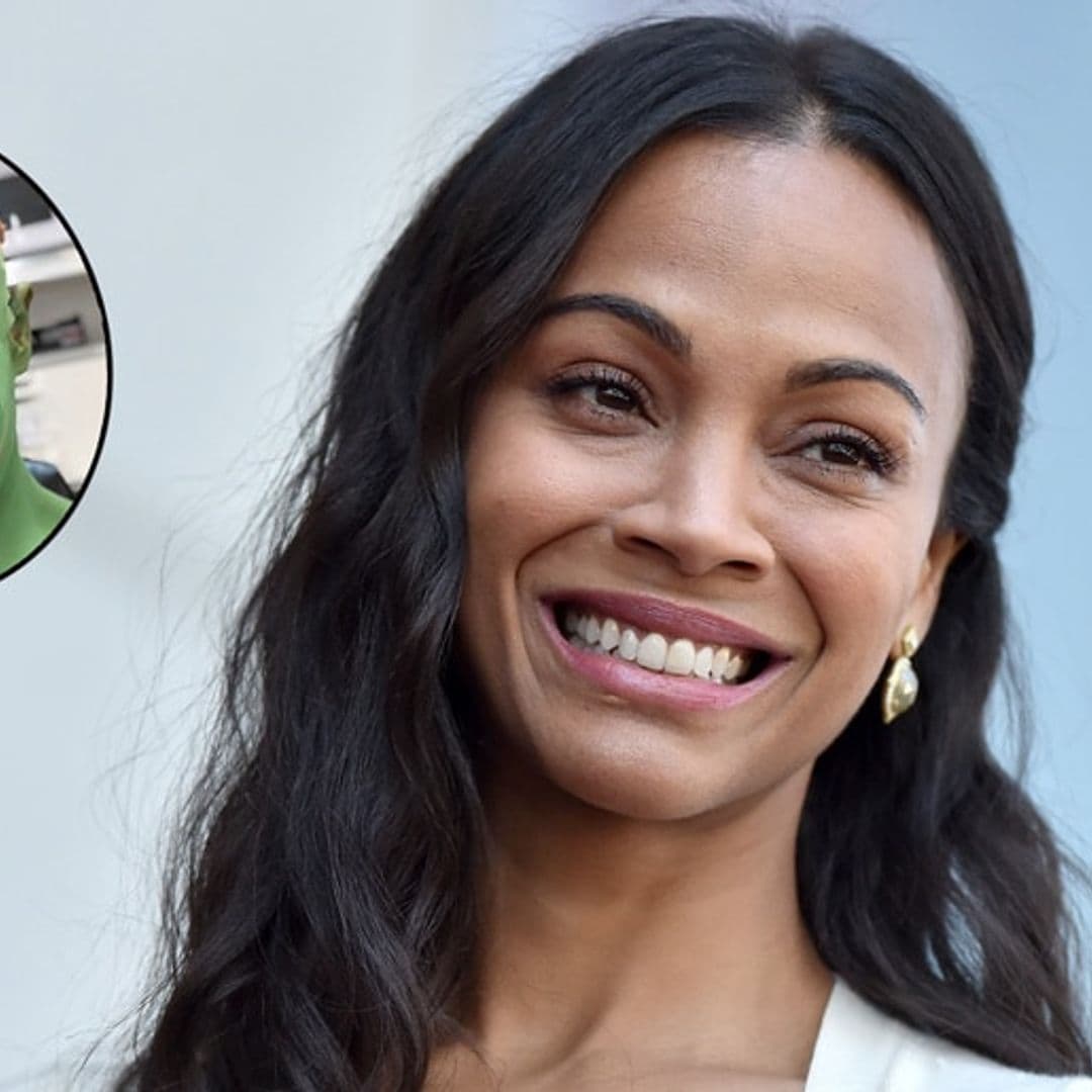 Watch Zoe Saldana's striking before and after makeup transformation