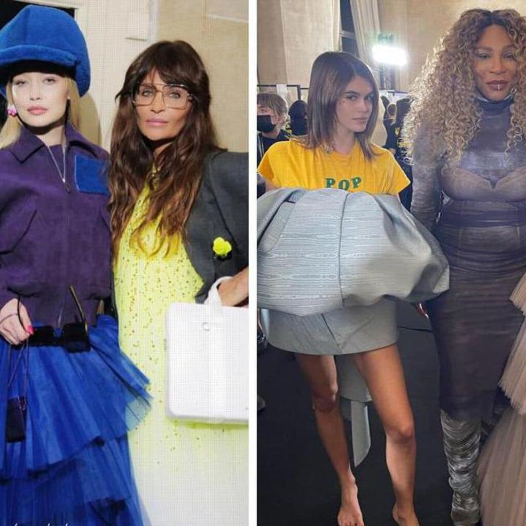 Cindy Crawford poses with Kaia Gerber, Naomi Campbell, Serena Williams, and more in Paris