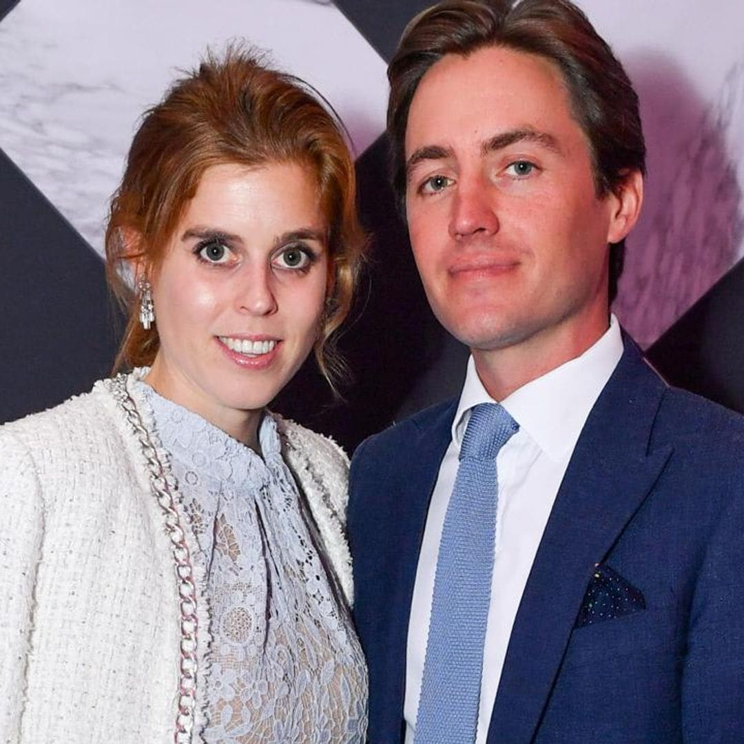 Princess Beatrice looks lovely in lace for date night with Edo