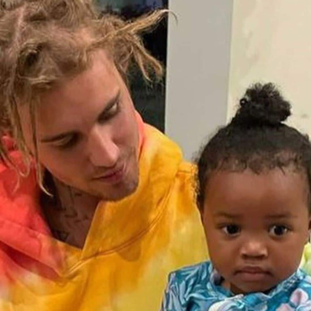 Justin Bieber shares sweet photos along with a tribute to his godchildren