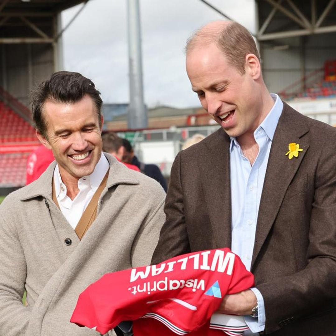 Prince William takes a shot with a Hollywood star: All the best photos from his visit to Wales