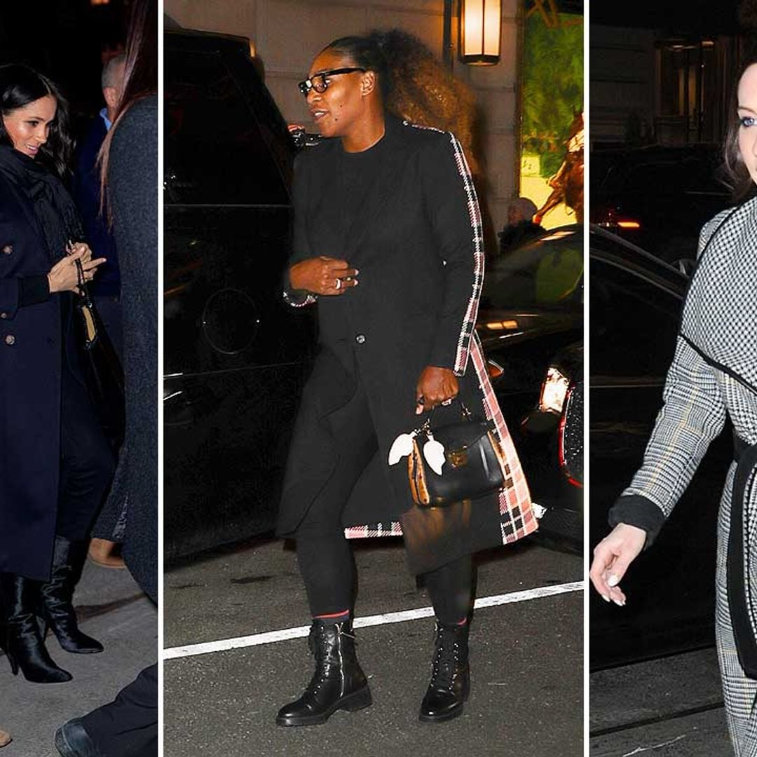 Meghan Markle glams up for dinner in NYC with Serena Williams and friends