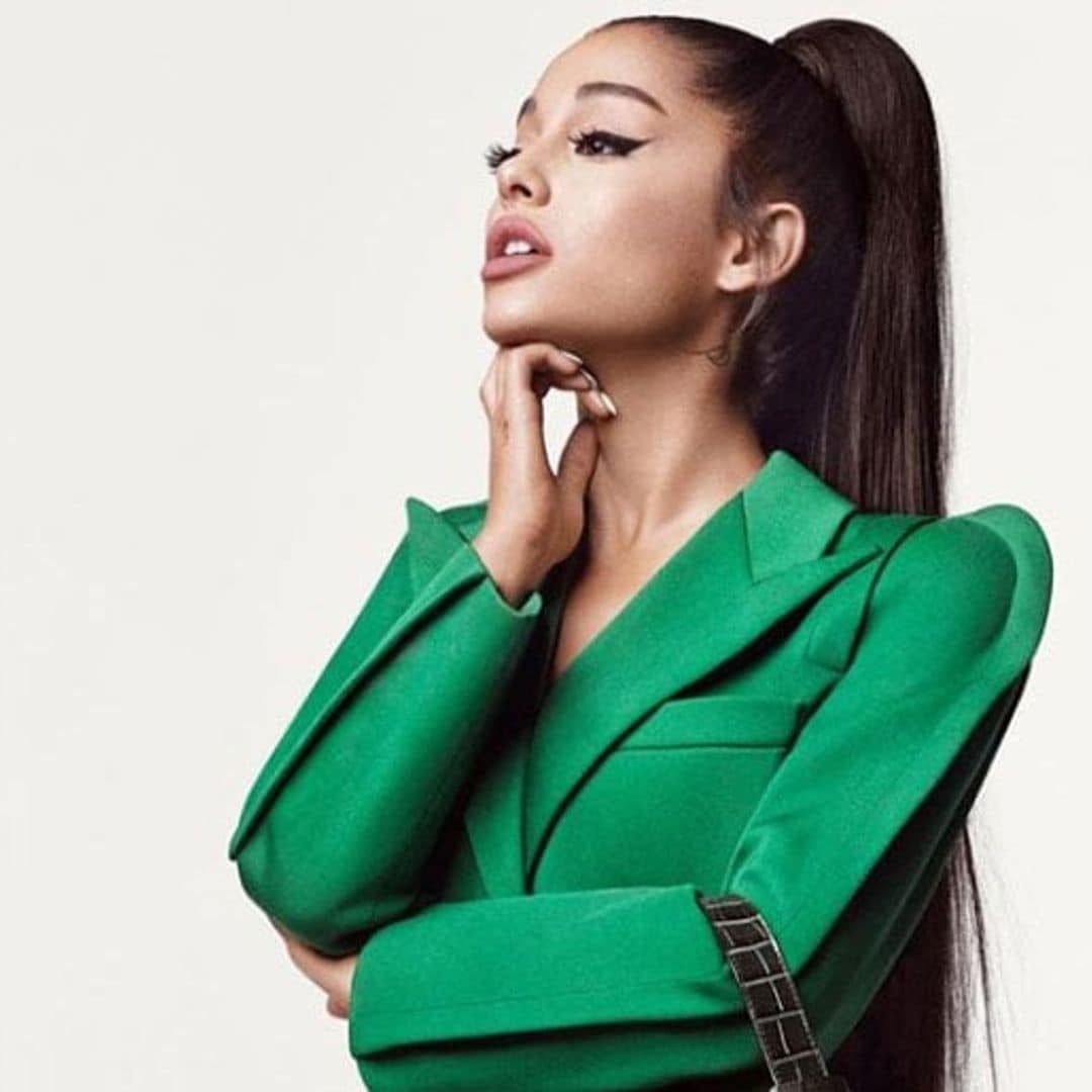 Ariana Grande is high fashion with a high ponytail in Givenchy campaign