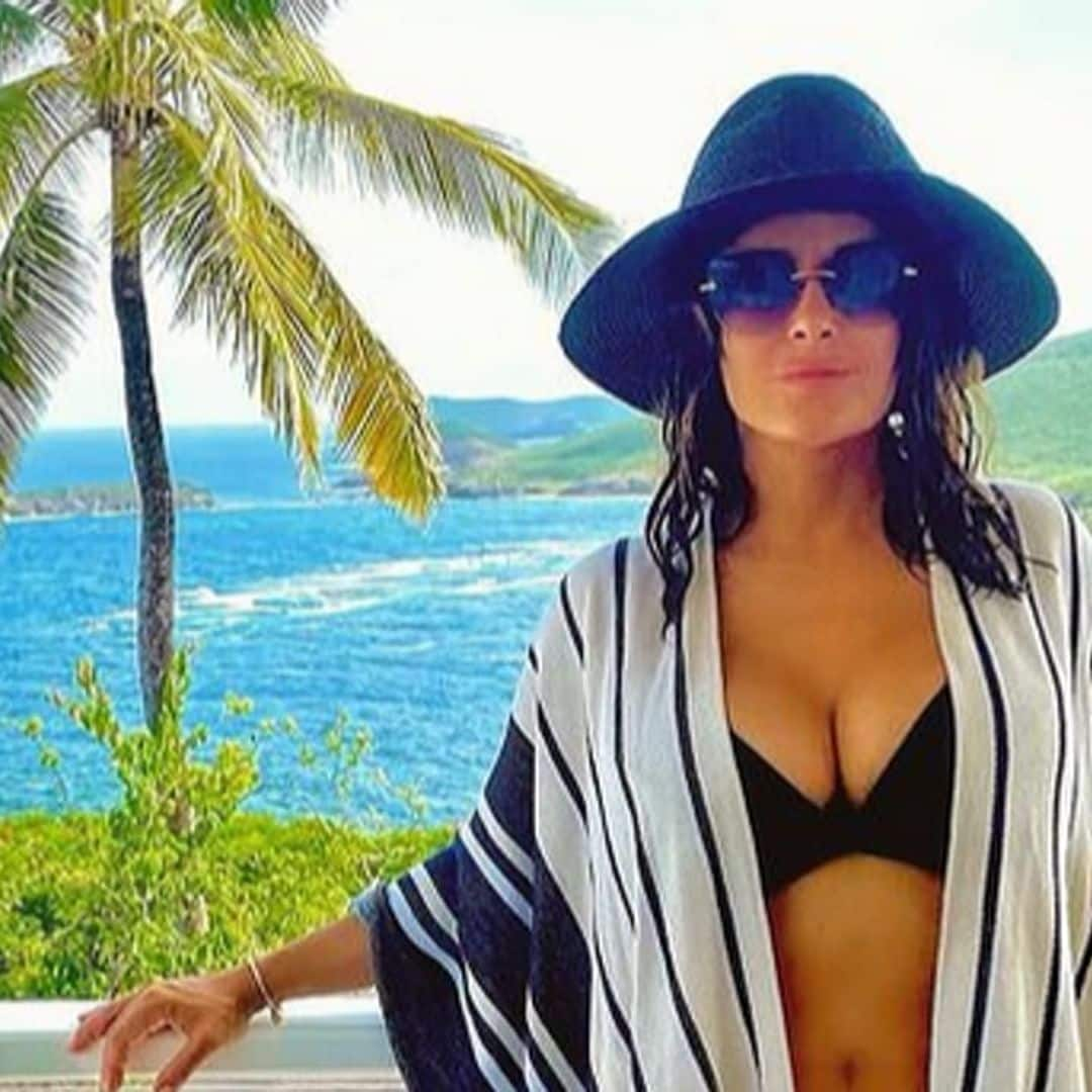 Salma Hayek motivates her followers with a stunning bikini photo