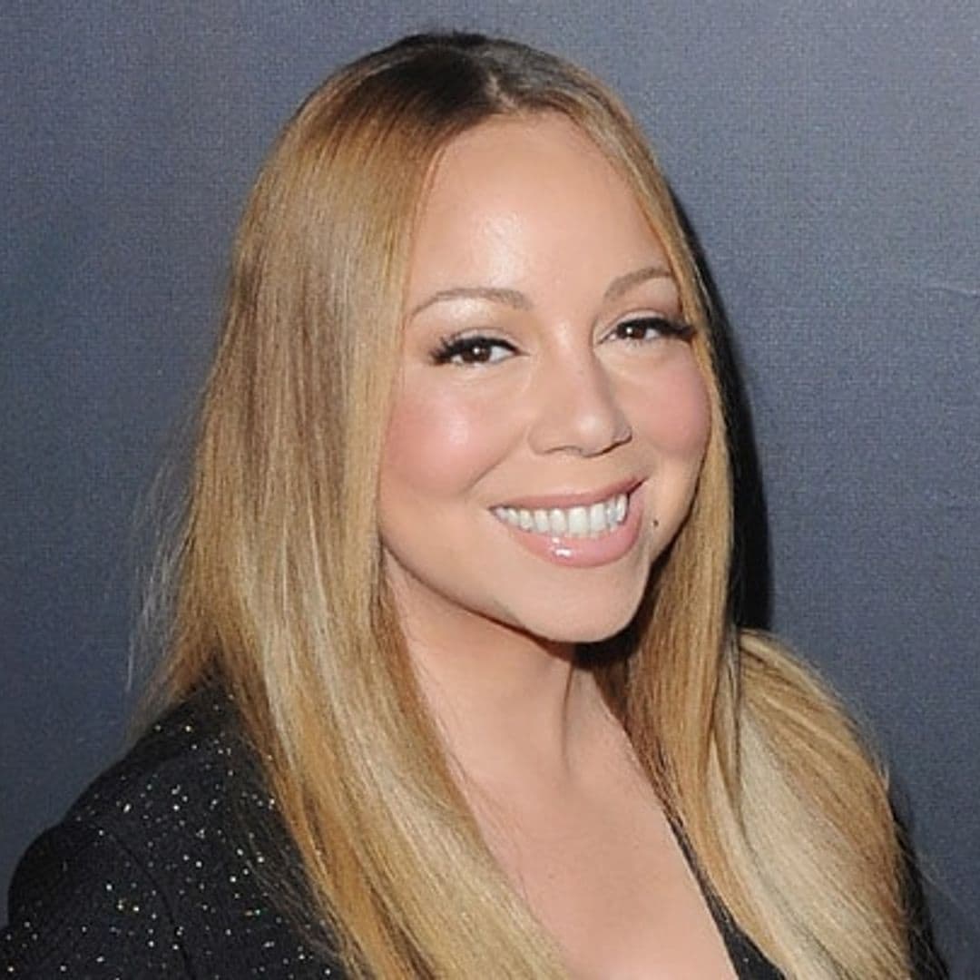 Mariah Carey flashes her amazing engagement ring on the red carpet