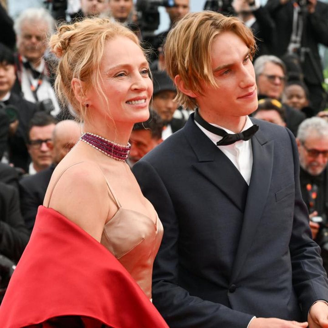 Levon Hawke, Uma Thurman and Ethan Hawke’s son, walks Cannes red carpet