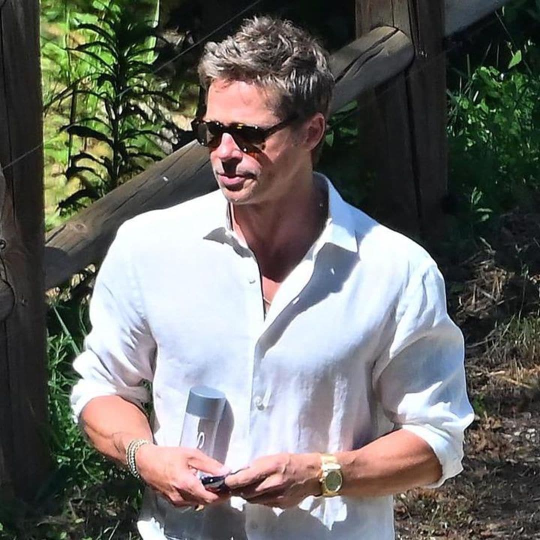 Brad Pitt proves he is defying age on set in France