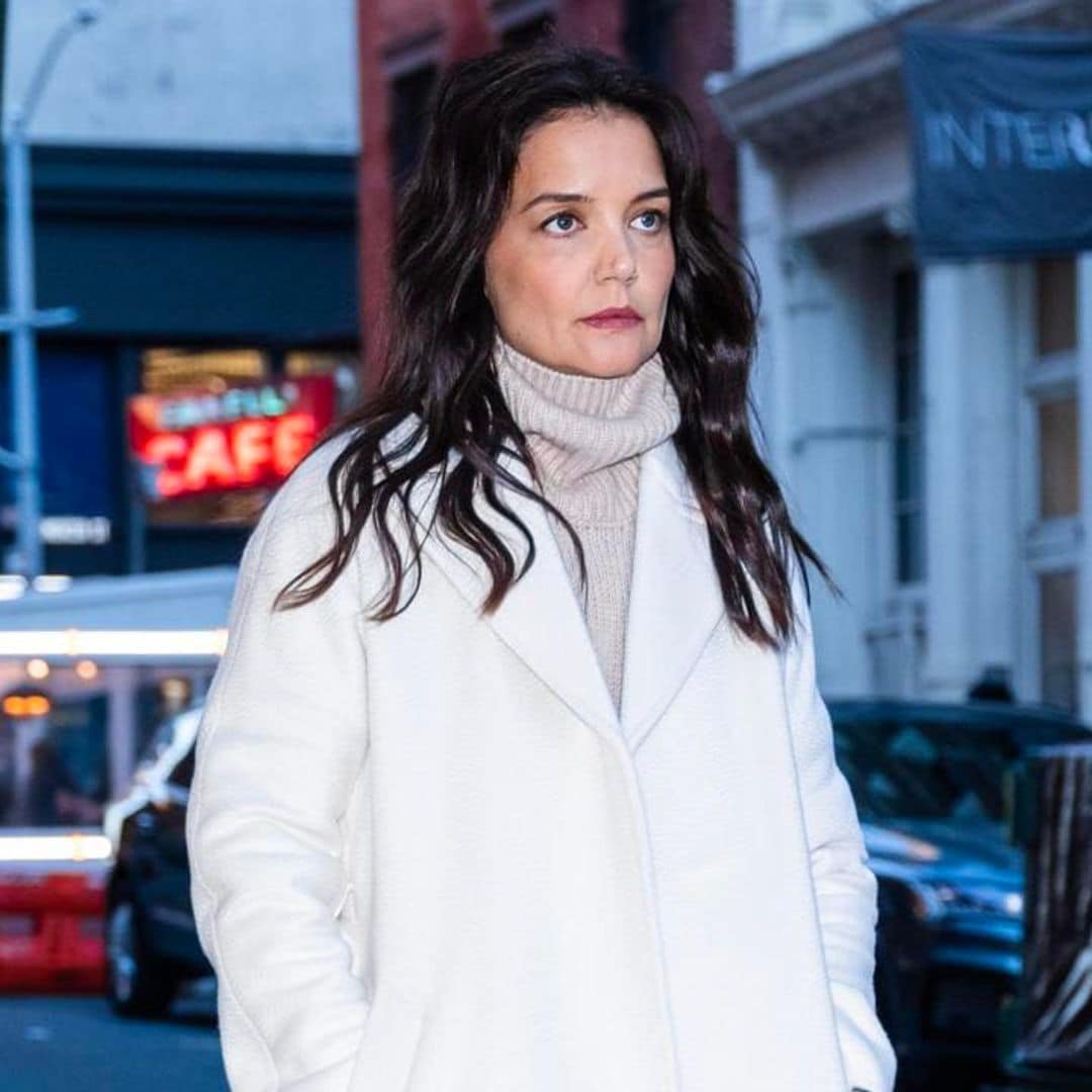 Katie Holmes rocks a gorgeous Falconeri outfit