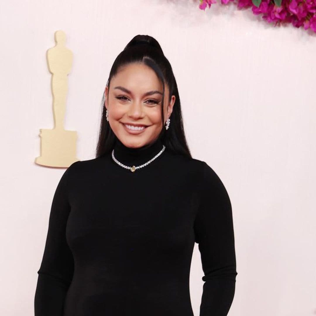 Vanessa Hudgens announces her pregnancy on the Oscars red carpet