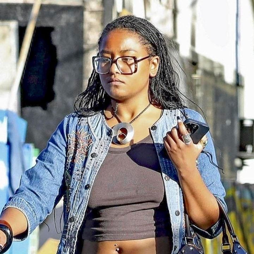 Sasha Obama shows off relaxed Boho style in Los Angeles