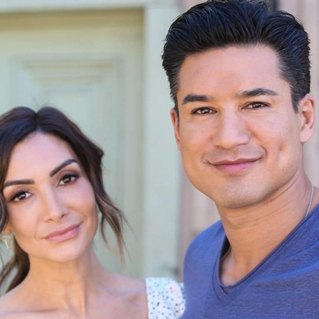 Mario Lopez's third baby isn't born yet, but the sweet bundle already has a headshot