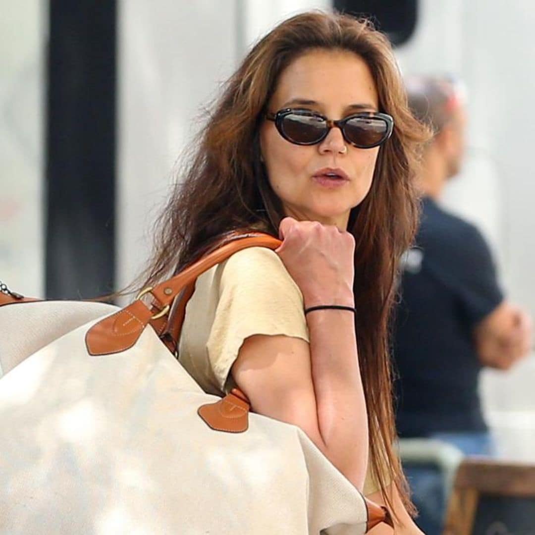 Katie Holmes looks fresh, fashionable, and ready for summer in New York