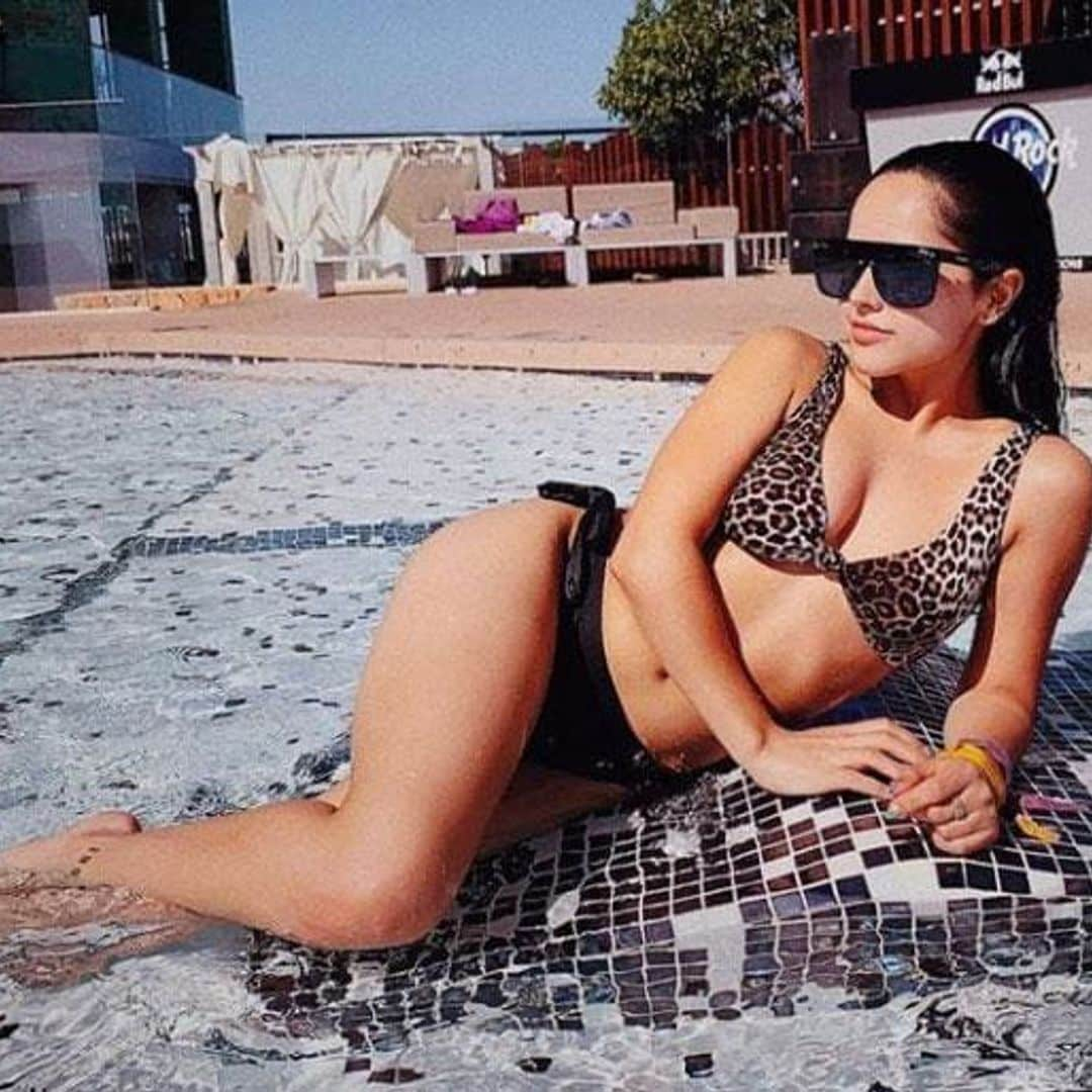 Becky G shows off her bikini body ahead of special concert with Taylor Swift