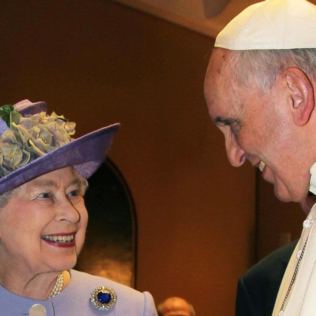 Pope Francis sends message to Queen Elizabeth