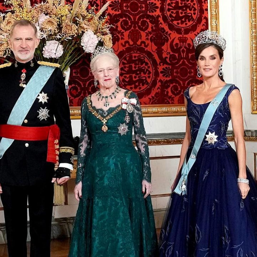 Crown Princess Mary and Queen Letizia sparkle in tiaras at state banquet