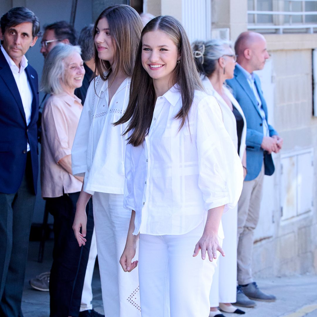 Sisters Princess Leonor and Infanta Sofia coordinate for joint engagement