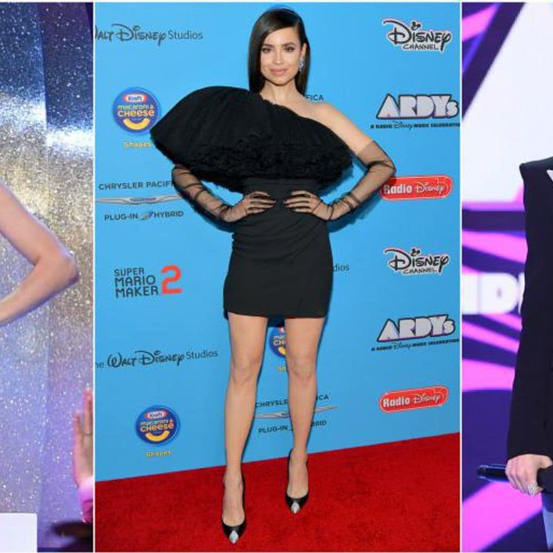 Sofia Carson proves she's all for asymmetrical necklines