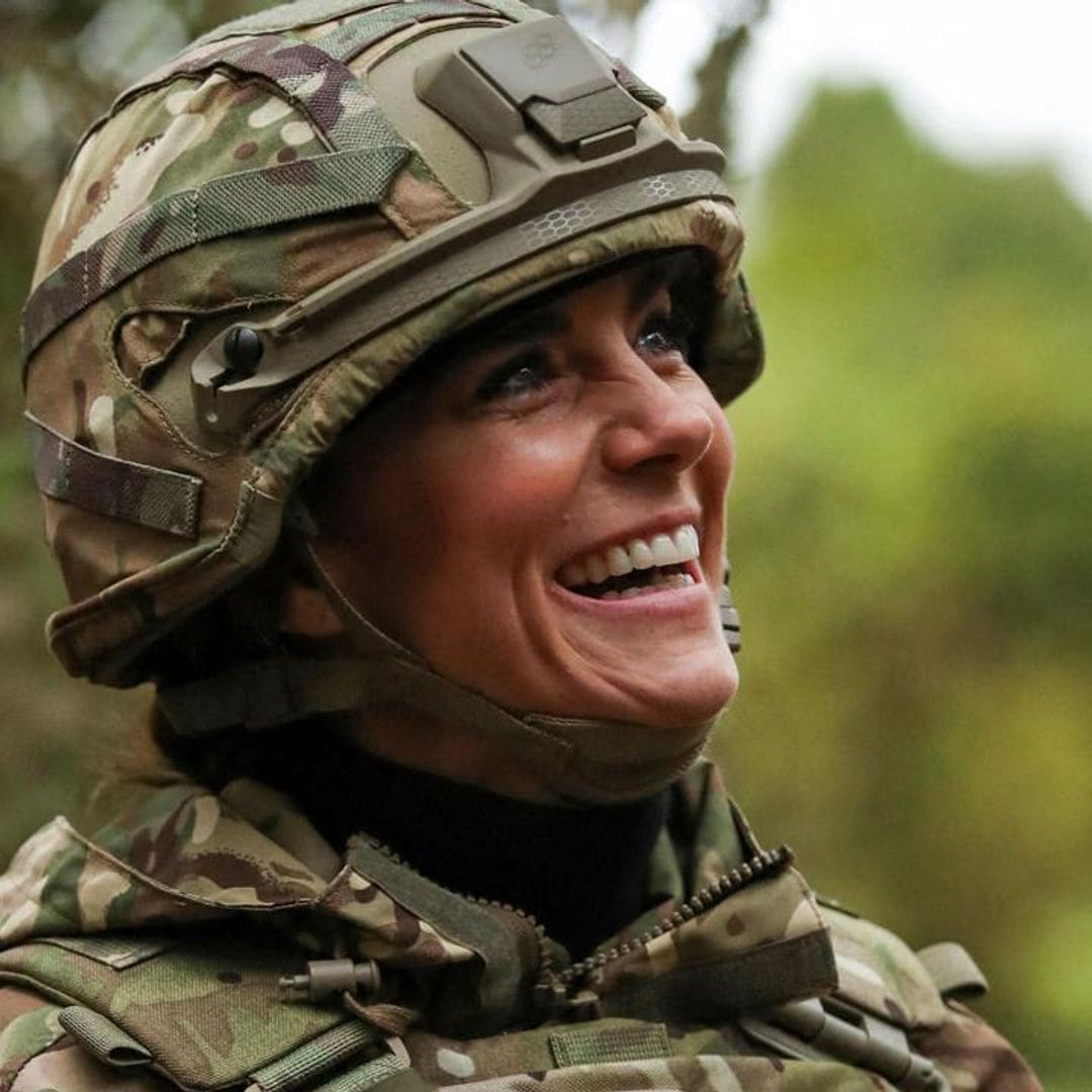 Chic Colonel-in-Chief! The Princess of Wales wears camo during visit to barracks