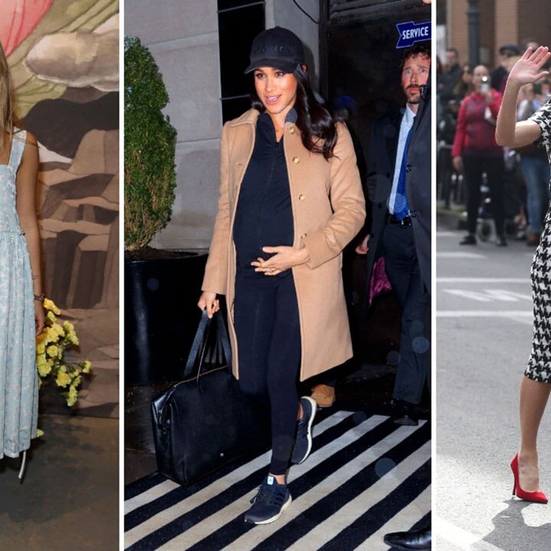 Meghan Markle’s stylish NYC looks, Queen Letizia’s bold prints and more regal fashion