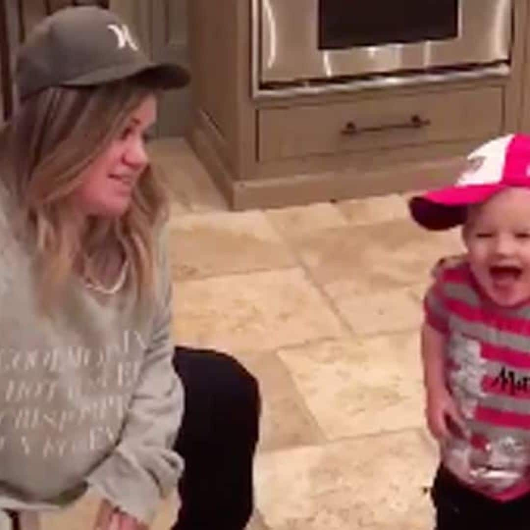 Kelly Clarkson jokes that this song is 'totally inappropriate' for her daughter, but they dance to it anyway