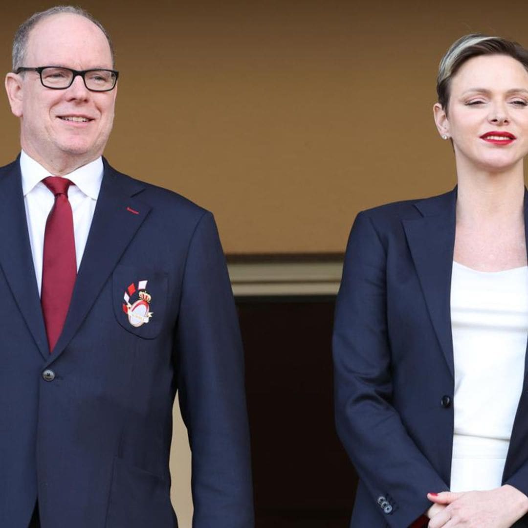 Prince Albert celebrates his birthday with Princess Charlene, their twins and a massive cake!