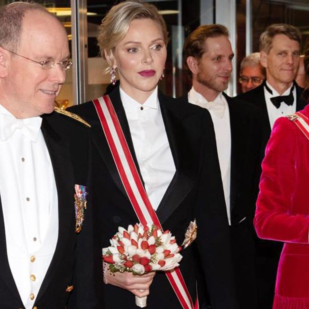 Princess Charlene, Beatrice Borromeo and Tatiana Casiraghi leave kids at home for glam night