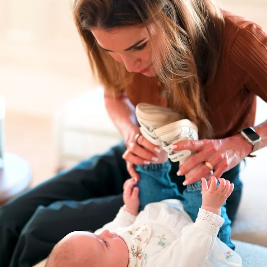 Queen Rania shares sweet video featuring her baby granddaughters Iman and Amina