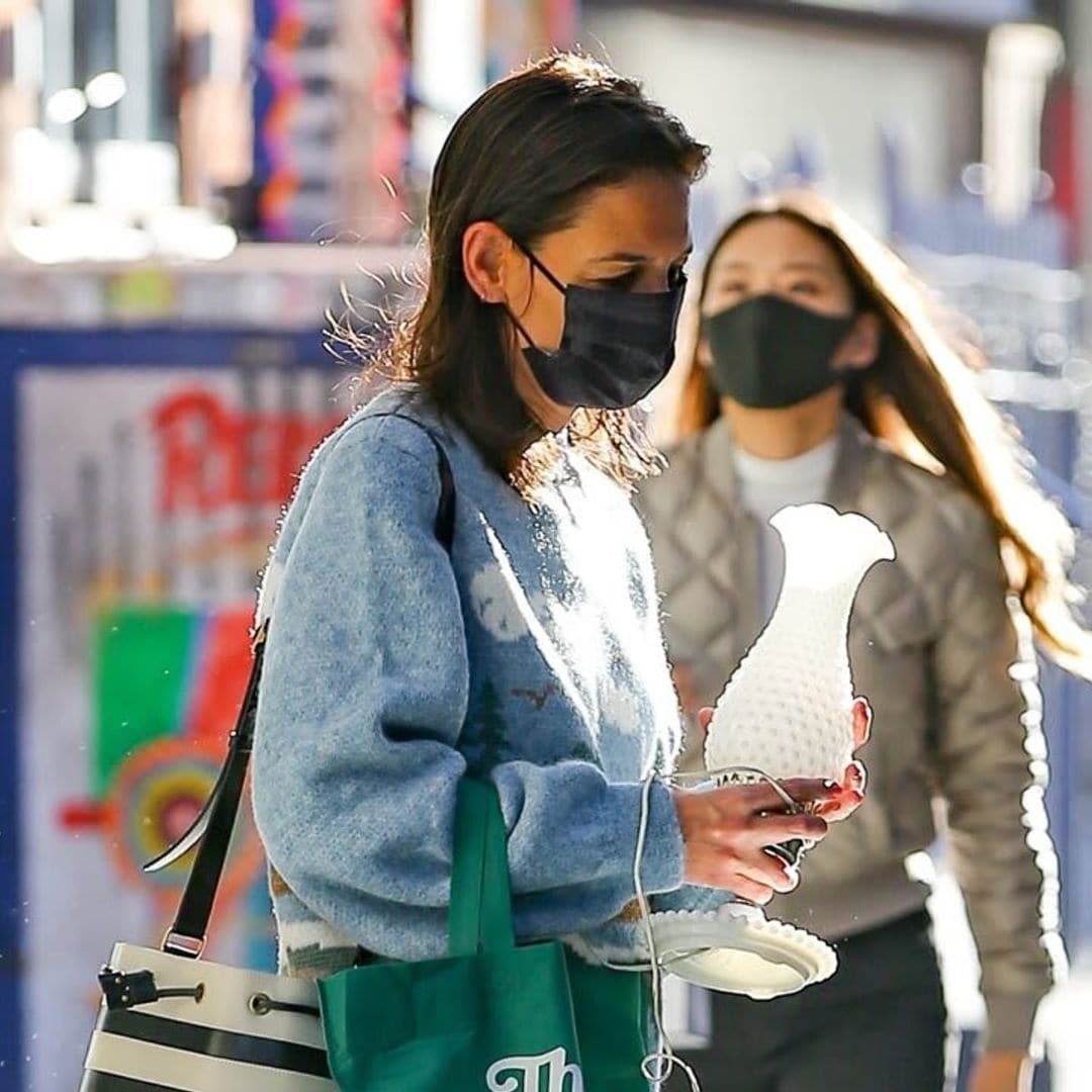 Katie Holmes spotted out shopping in NYC