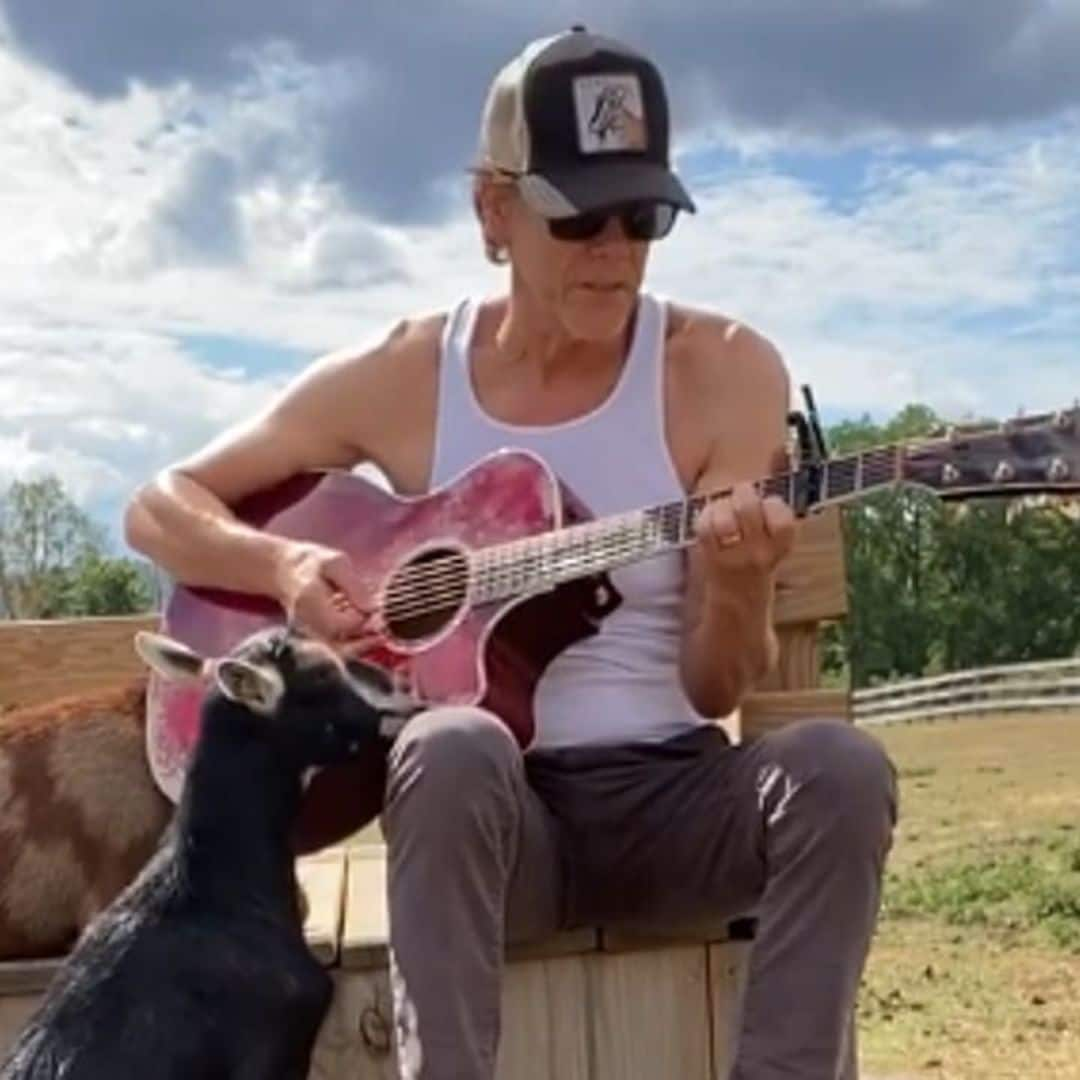 Watch Kevin Bacon serenade his goats with some Beyoncé