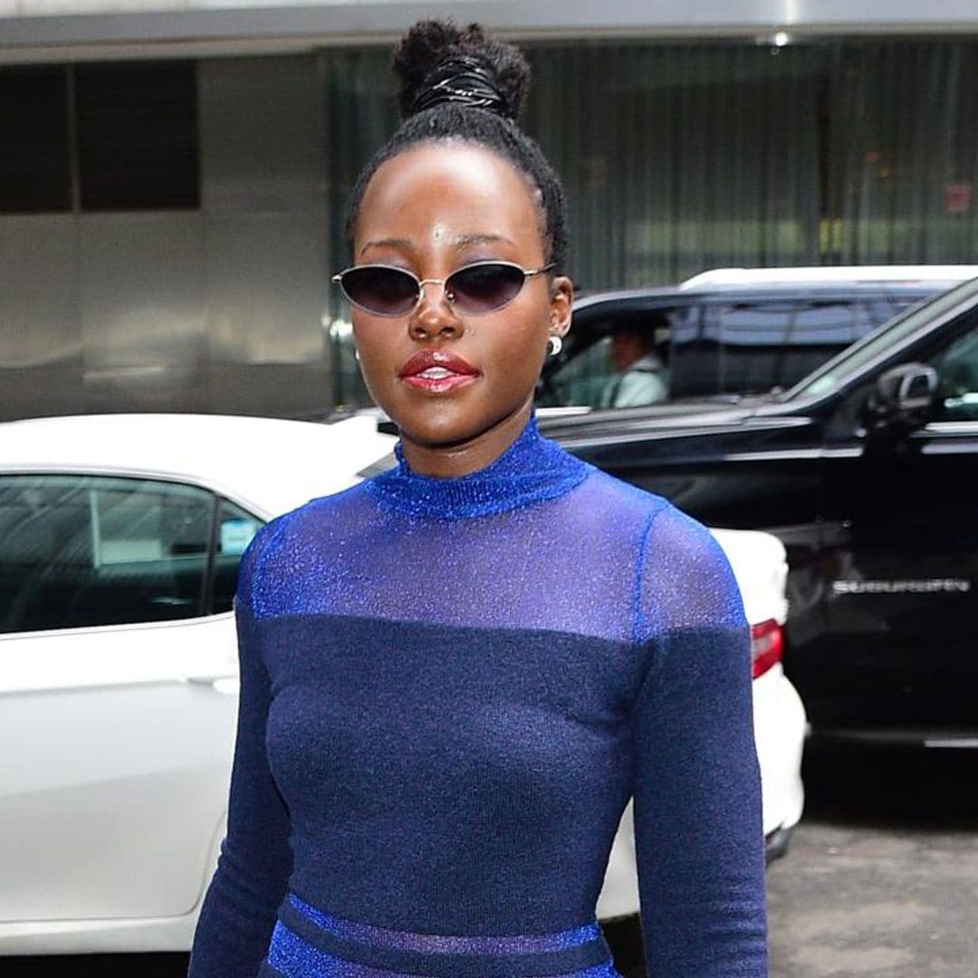 Lupita Nyong’o dazzles NYC with this dress and heel combo