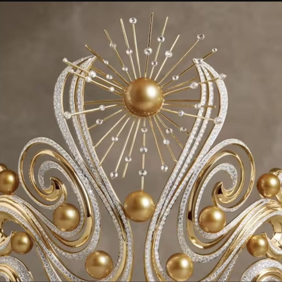 Miss Universe 2024: First look at the crown, which is covered in gold and accessorized with 23 pearls