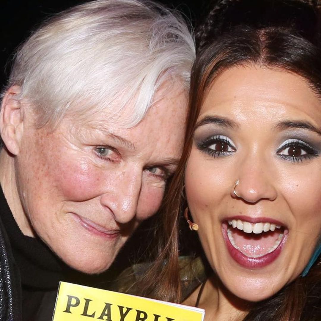 Glenn Close supports Linedy Genao at the Bad Cinderella preview on Broadway