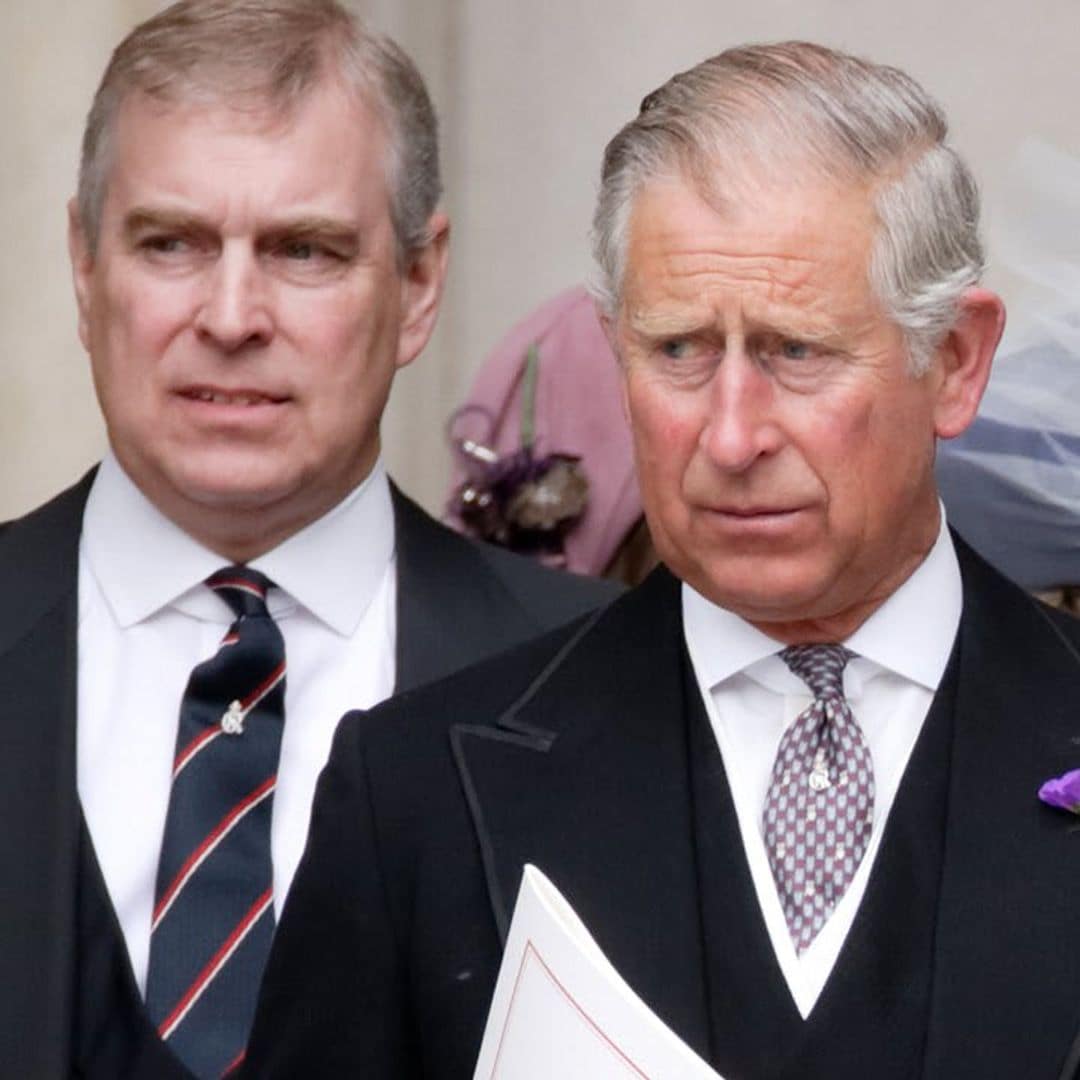 Watch what Prince Charles did when asked about his brother Prince Andrew