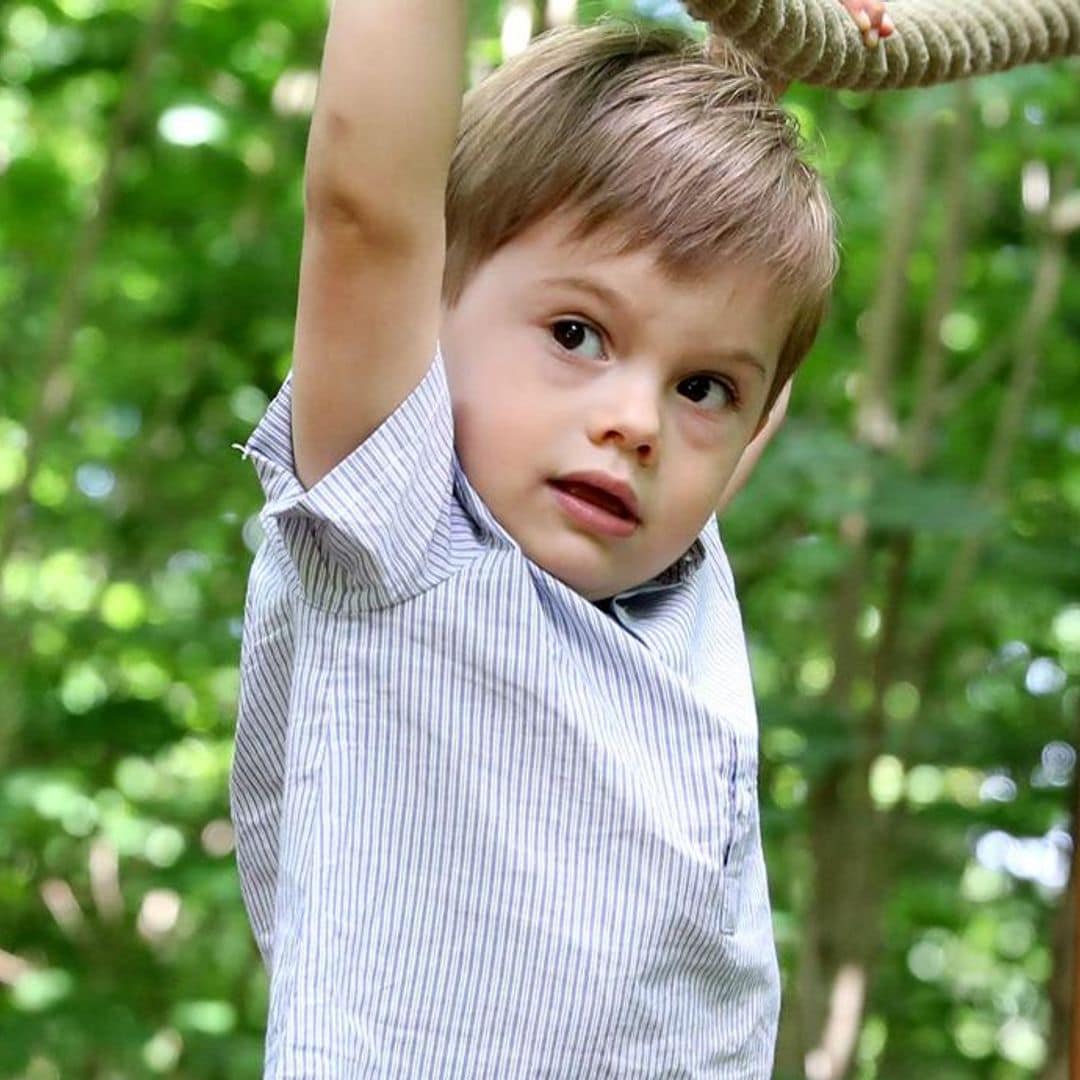 Prince Oscar of Sweden celebrates 4th birthday with dashing new photos